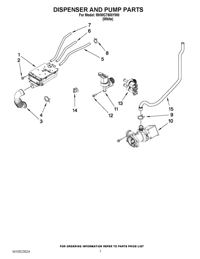 Diagram for MHWC7500YW0
