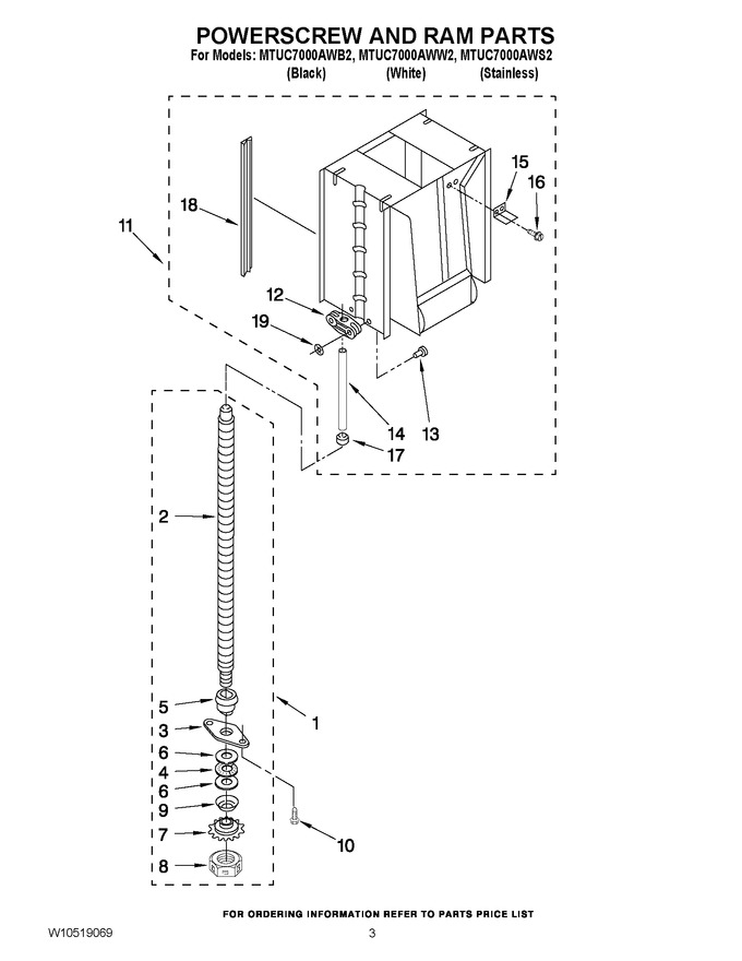 Diagram for MTUC7000AWW2