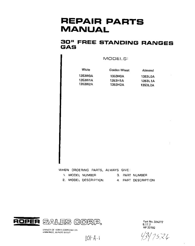Diagram for 1353W1A