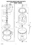 Diagram for 03 - Agitator, Basket And Tub Parts