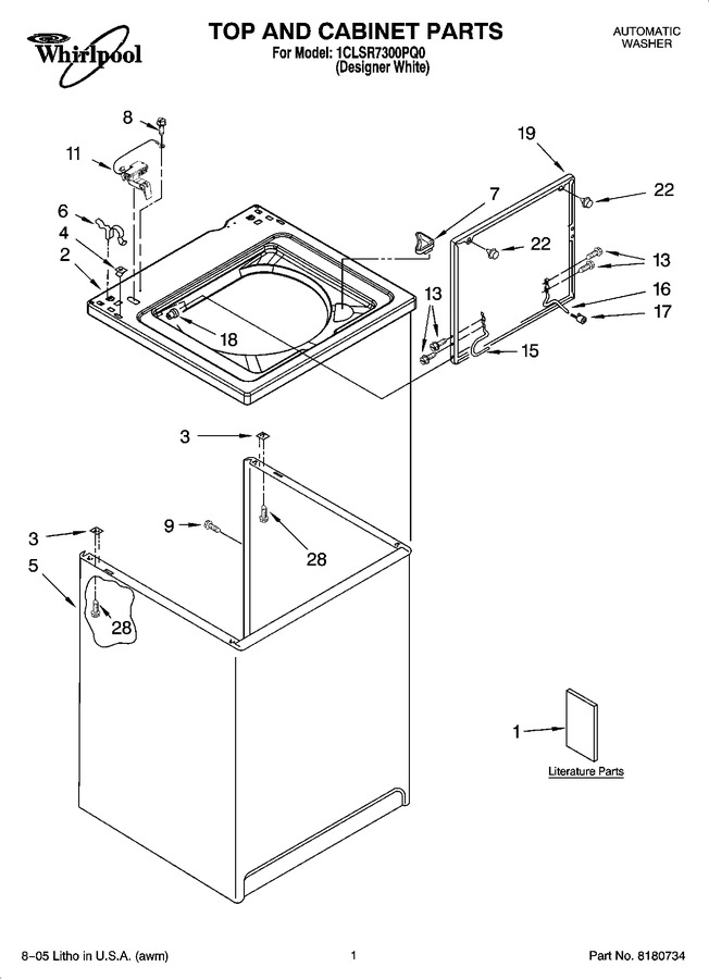 Diagram for 1CLSR7300PQ0