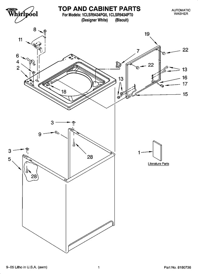 Diagram for 1CLSR9434PT0