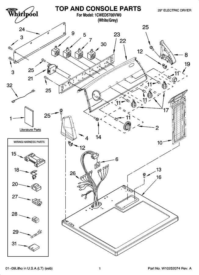 Diagram for 1CWED5700VW0