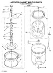 Diagram for 03 - Agitator, Basket And Tub Parts