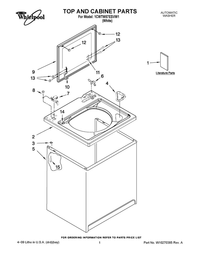 Diagram for 1CWTW57ESVW1