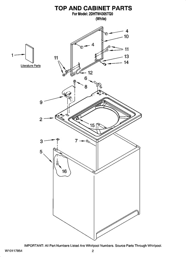 Diagram for 2DHTW4305TQ0