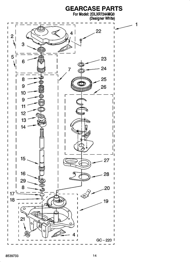 Diagram for 2DLXR7244MQ0