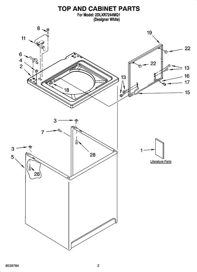 Diagram for 2DLXR7244MQ1