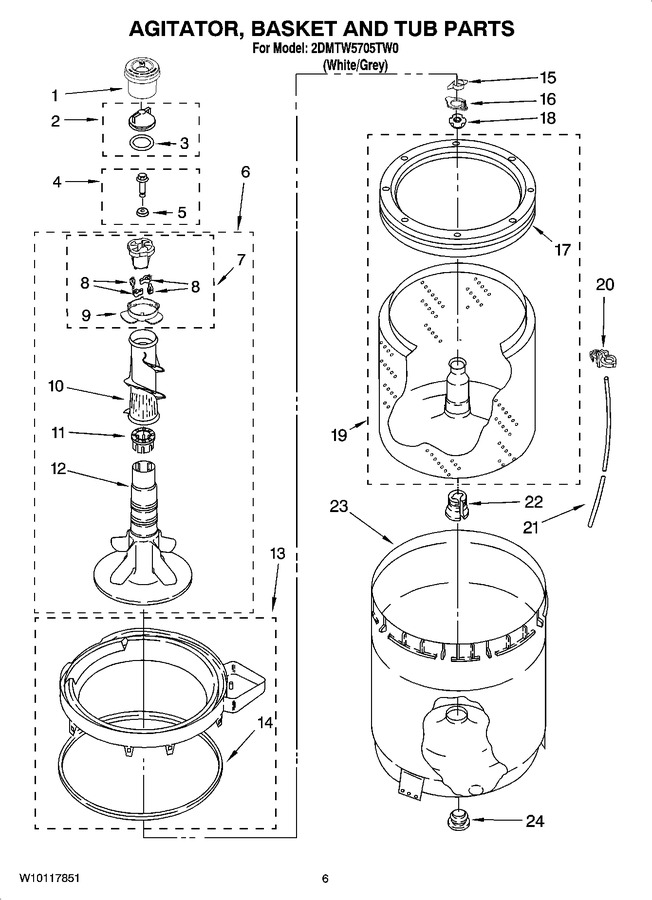 Diagram for 2DMTW5705TW0