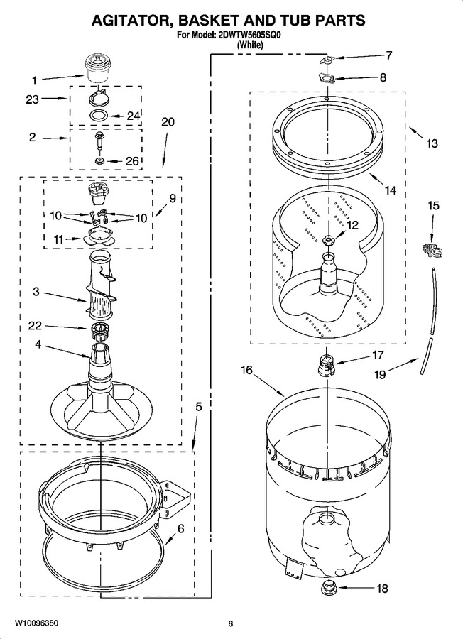 Diagram for 2DWTW5605SQ0
