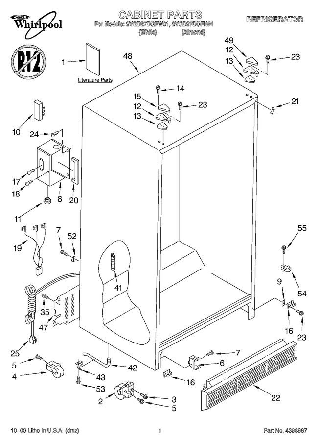 Diagram for 2VGD27DQFW01