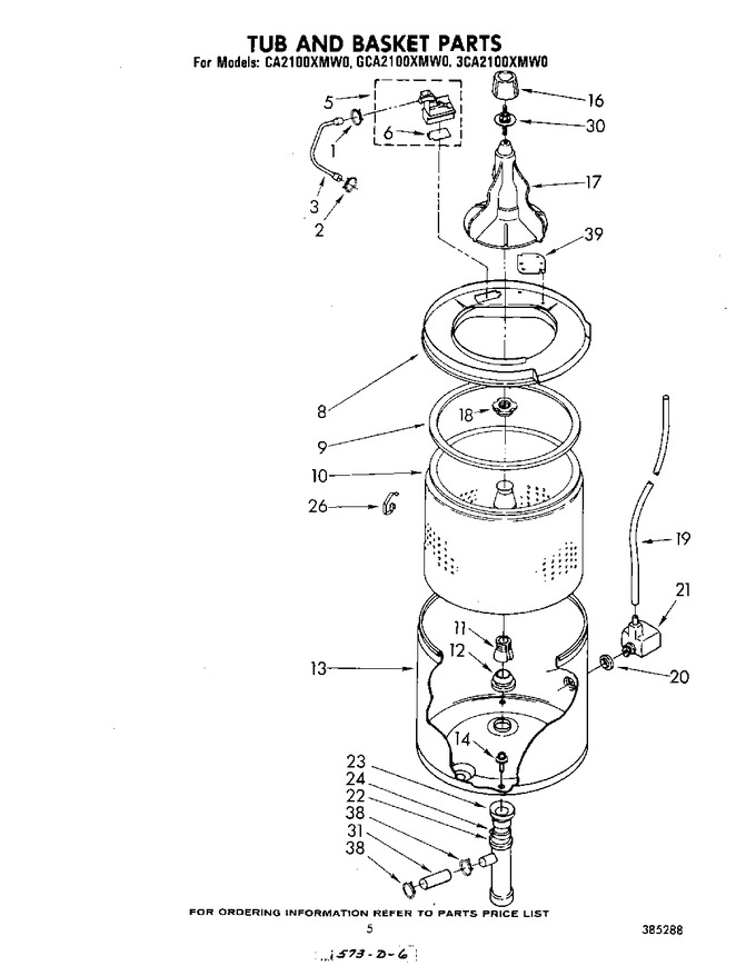 Diagram for GCA2100XMW0