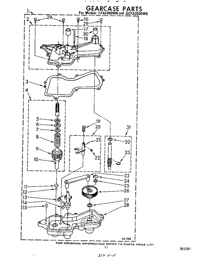 Diagram for GCFA2000W6