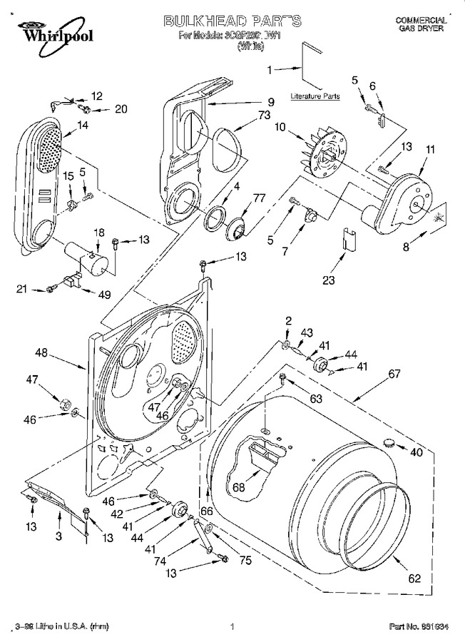 Diagram for 3CGP2951DW1