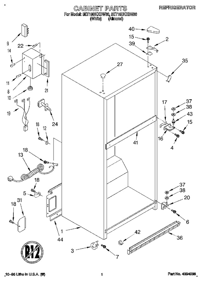 Diagram for 3ET19DKXDW00