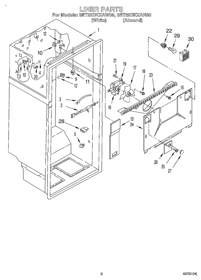Diagram for 3ET22DKXAW00