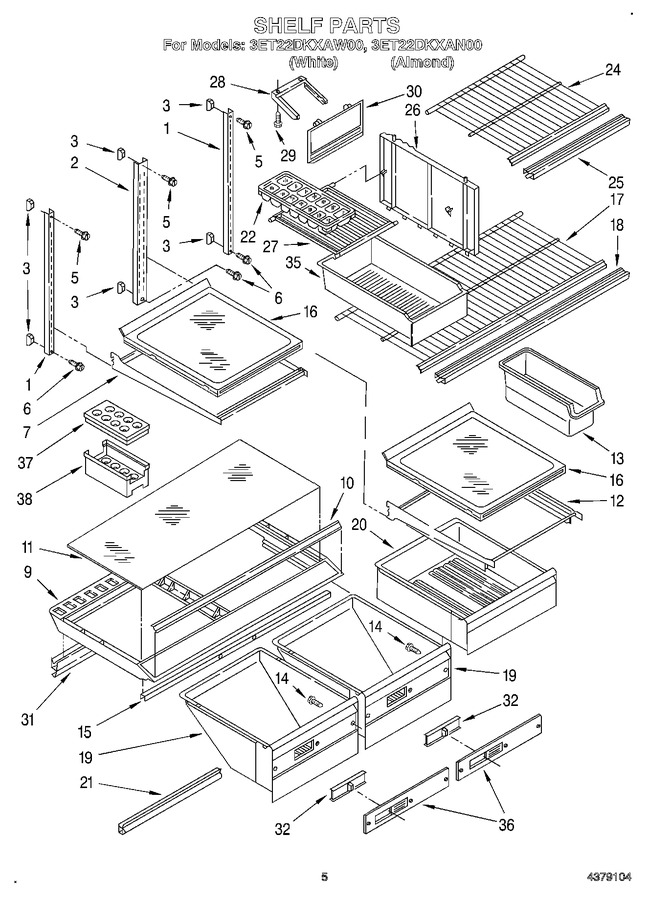 Diagram for 3ET22DKXAW00