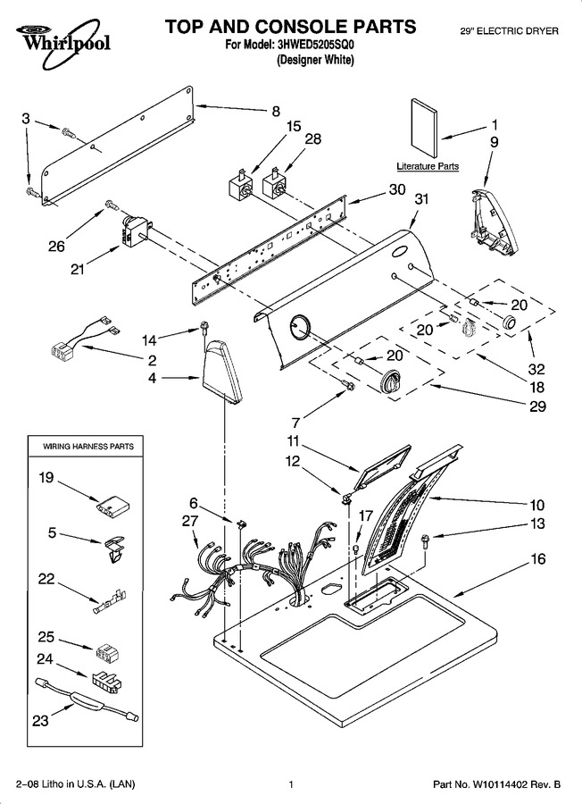 Diagram for 3HWED5205SQ0