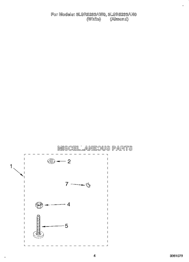 Diagram for 3LSR5233AW0
