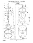Diagram for 03 - Agitator, Basket And Tub Parts