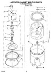 Diagram for 03 - Agitator, Basket And Tub Parts