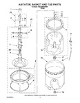 Diagram for 03 - Agitator, Basket And Tub Parts