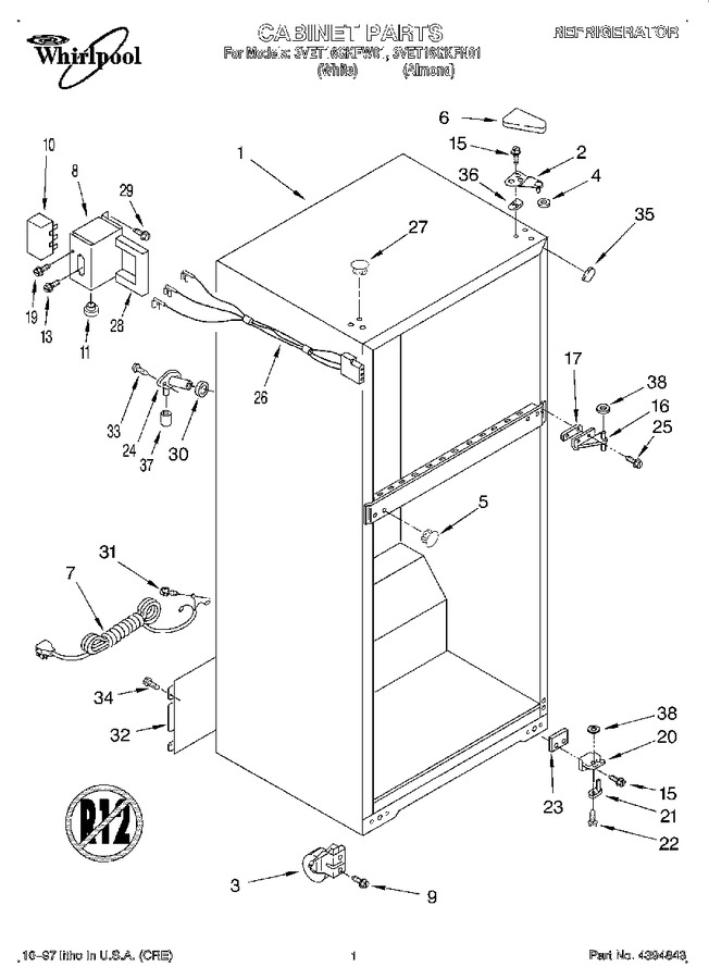 Diagram for 3VET16GKFW01