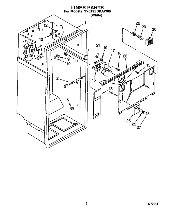 Diagram for 3VET23DKAW00