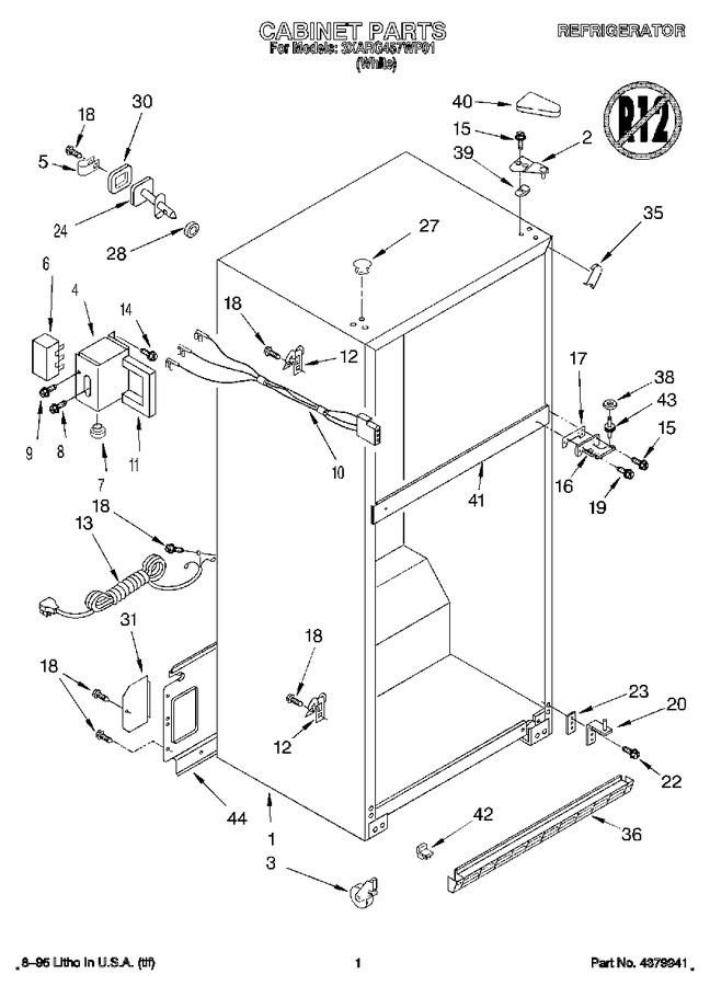 Diagram for 3XARG457WP01