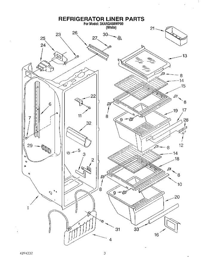 Diagram for 3XARG458WP00