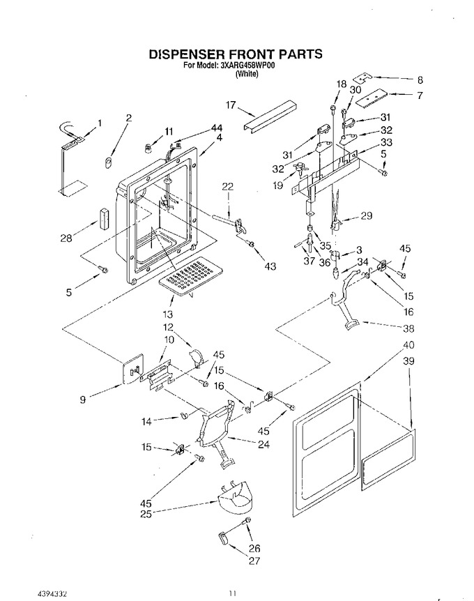 Diagram for 3XARG458WP00