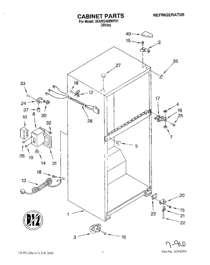Diagram for 3XARG468WP01