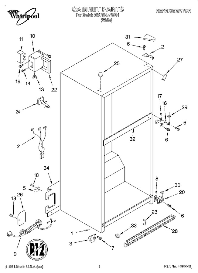 Diagram for 3XARG477GF01