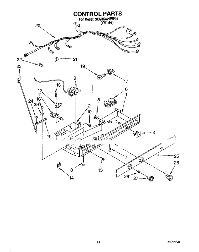 Diagram for 3XARG479WP01