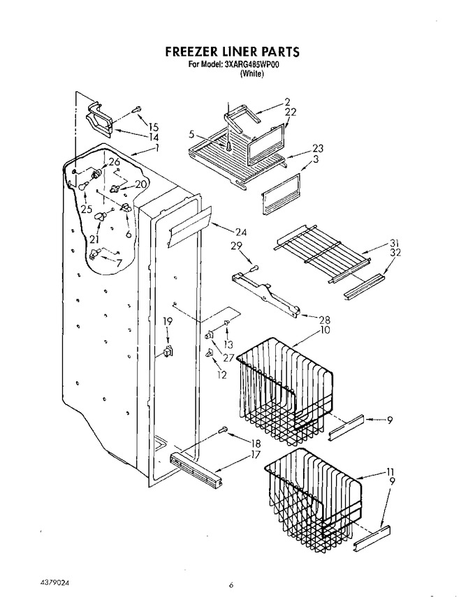 Diagram for 3XARG485WP00