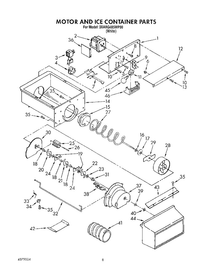 Diagram for 3XARG485WP00