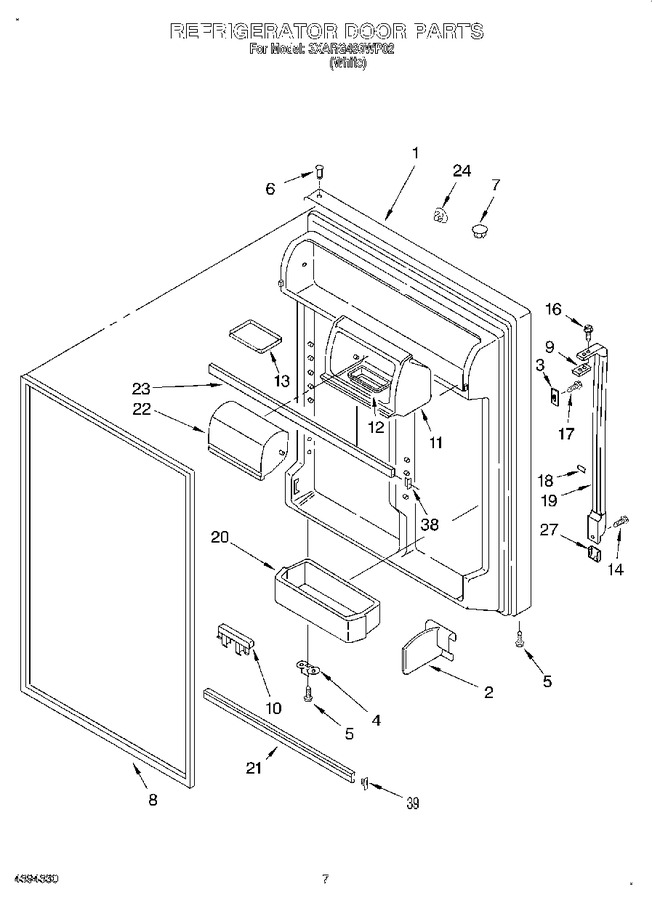 Diagram for 3XARG493WP02