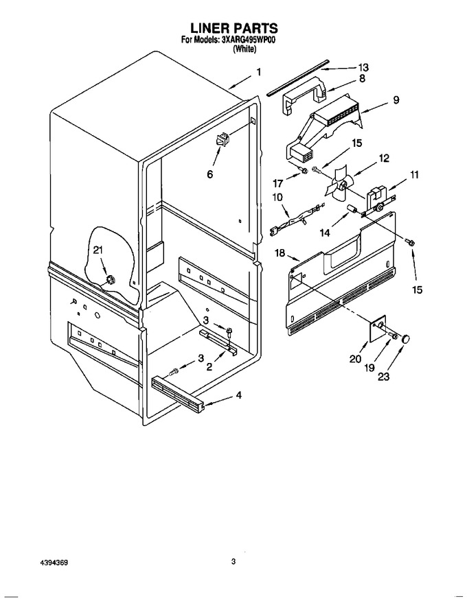 Diagram for 3XARG495WP00