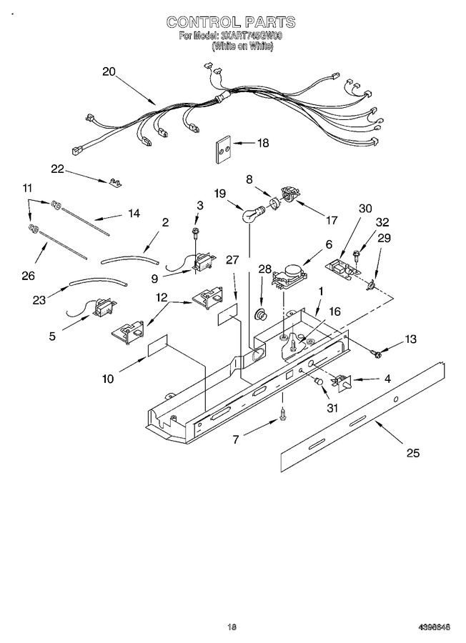 Diagram for 3XART745GW00