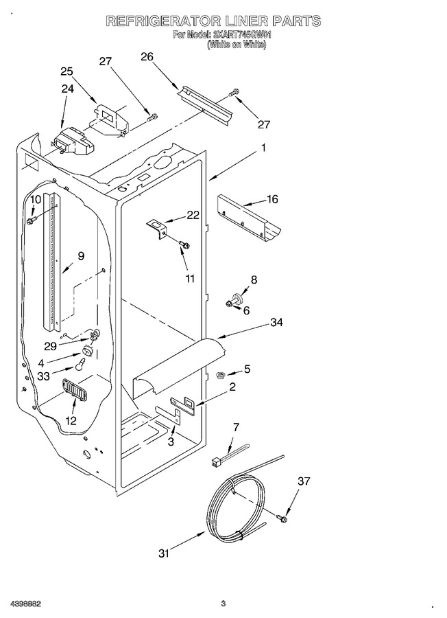Diagram for 3XART745GW01
