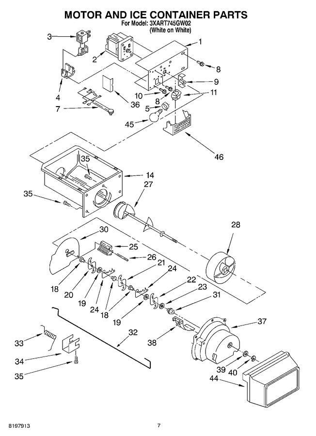 Diagram for 3XART745GW02