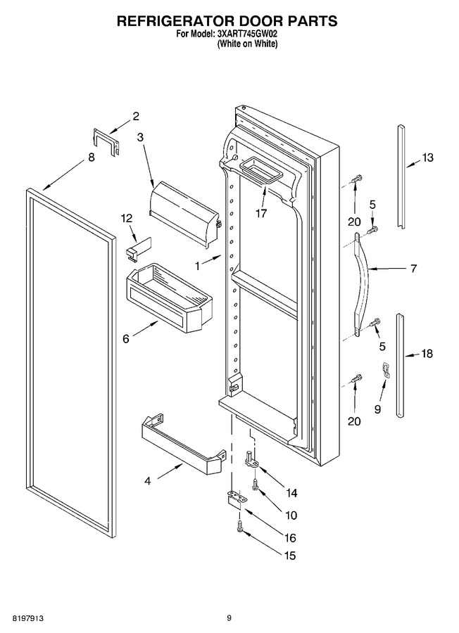 Diagram for 3XART745GW02
