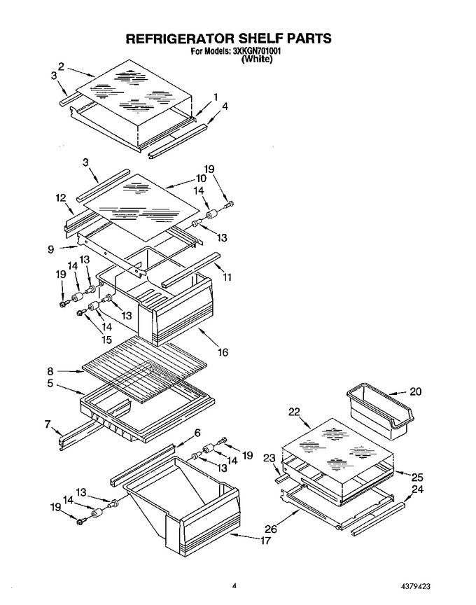 Diagram for 3XKGN701001