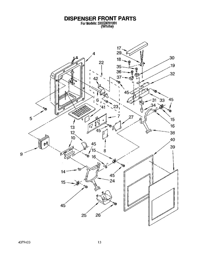 Diagram for 3XKGN701001