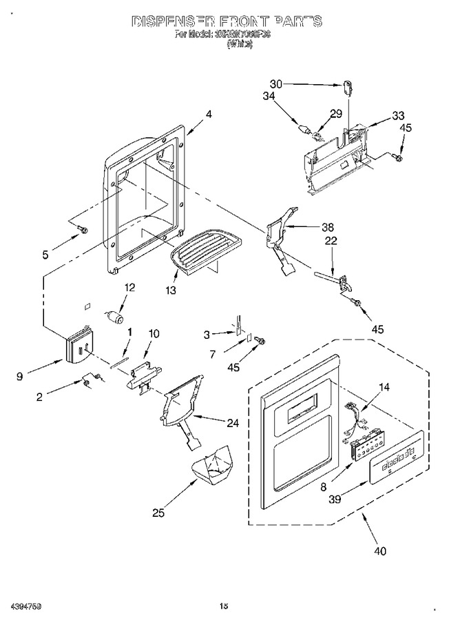 Diagram for 3XKGN7050F00