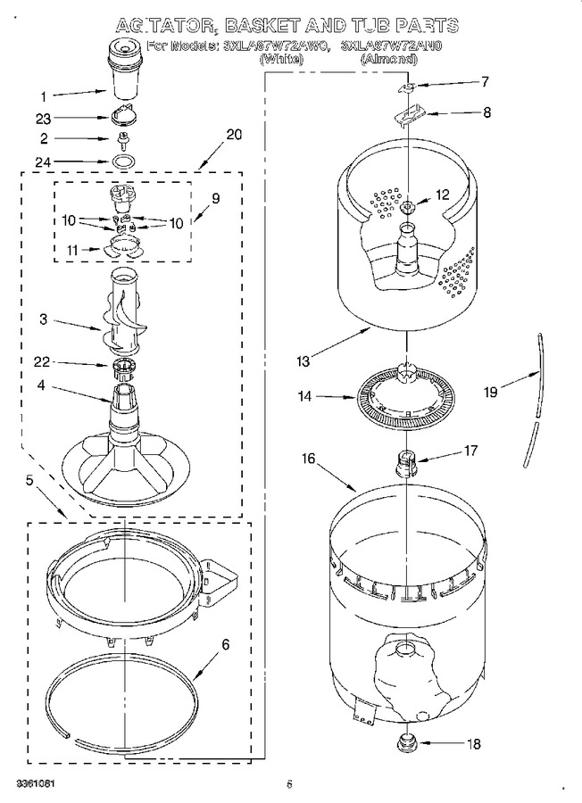 Diagram for 3XLA87W72AW0