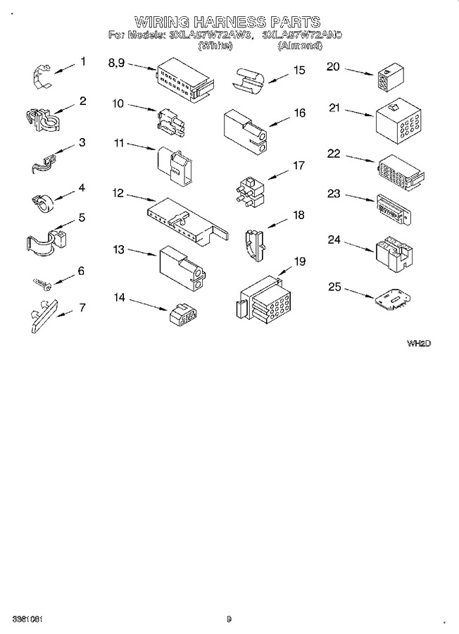 Diagram for 3XLA87W72AW0