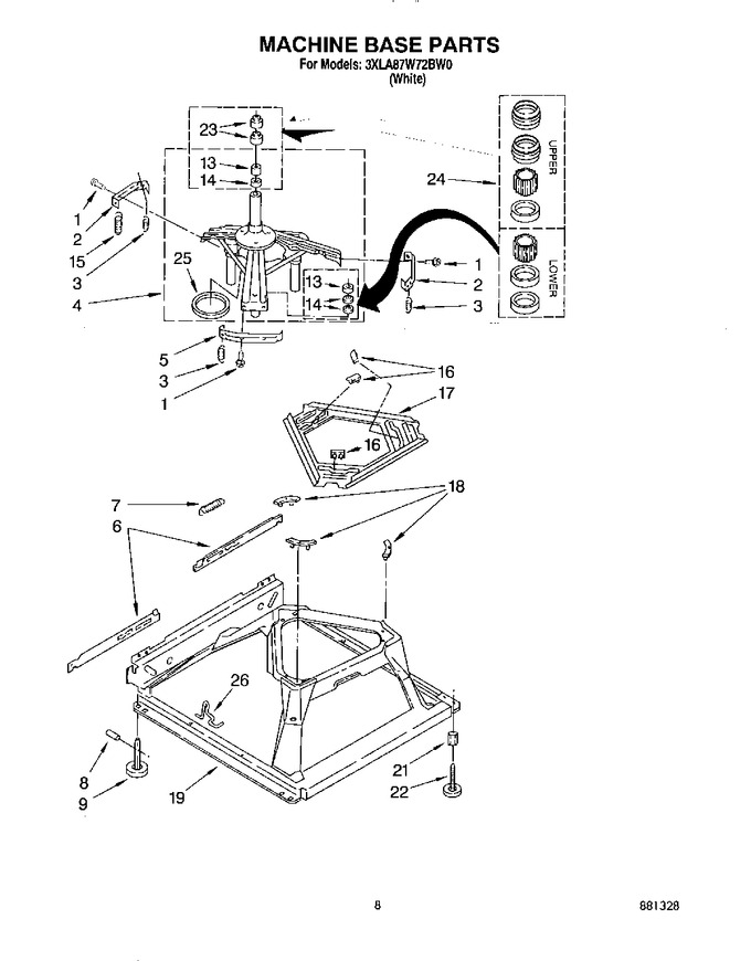 Diagram for 3XLA87W72BW0