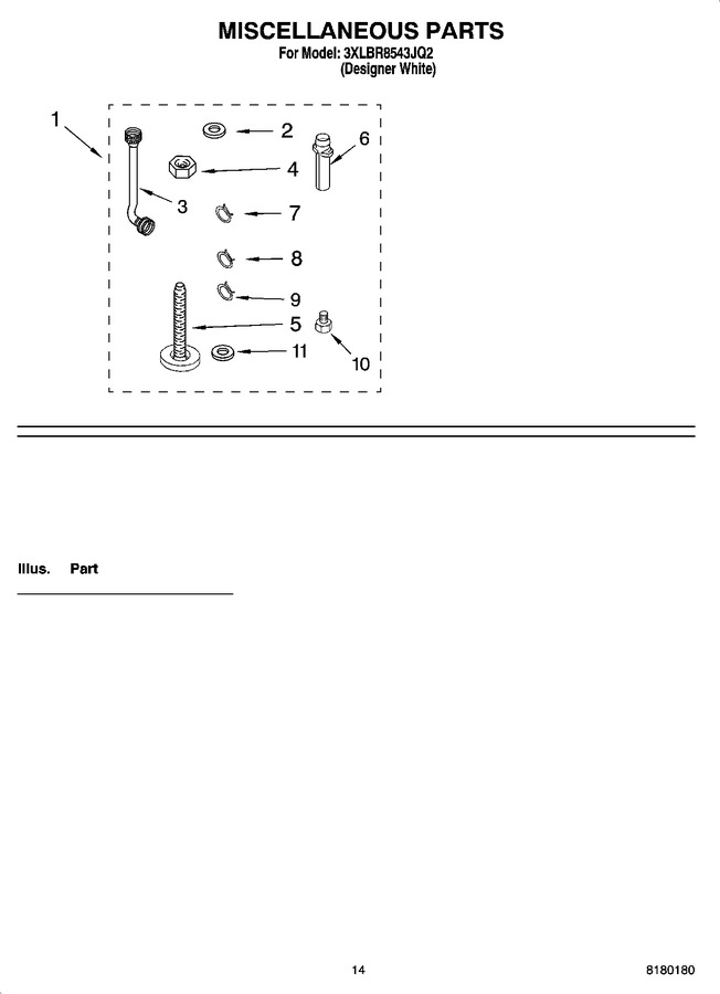 Diagram for 3XLBR8543JQ2