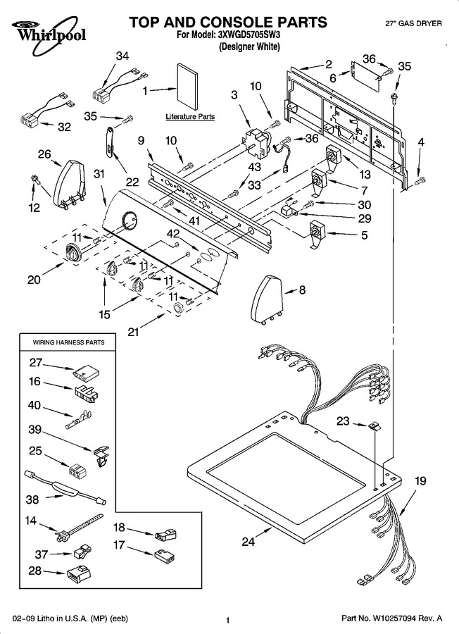 Diagram for 3XWGD5705SW3